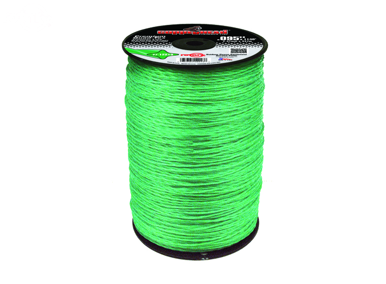 Trimmer Line.095 1140' Lge Spool Quad-Tex Twist Green Rotary (12213)