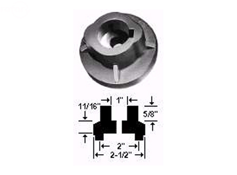 Adaptor Blade 1"  (Rotary 1225)