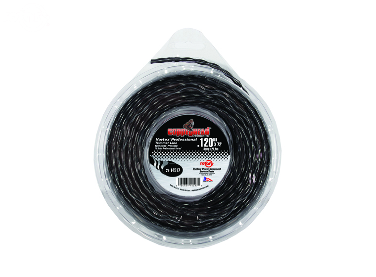 Rotary # 14517 VORTEX trimmer line .120 X 72' Spool Low Noise Line