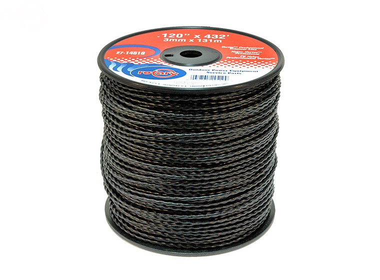 Rotary # 14519 VORTEX trimmer line .120 X 432' Spool Low Noise Line