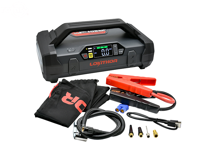 LOKITHOR JA301 4 in 1 Lithium Jump Starter - Air Compressor - Power Bank -  Torch